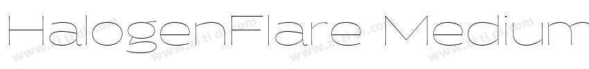 HalogenFlare Medium字体转换